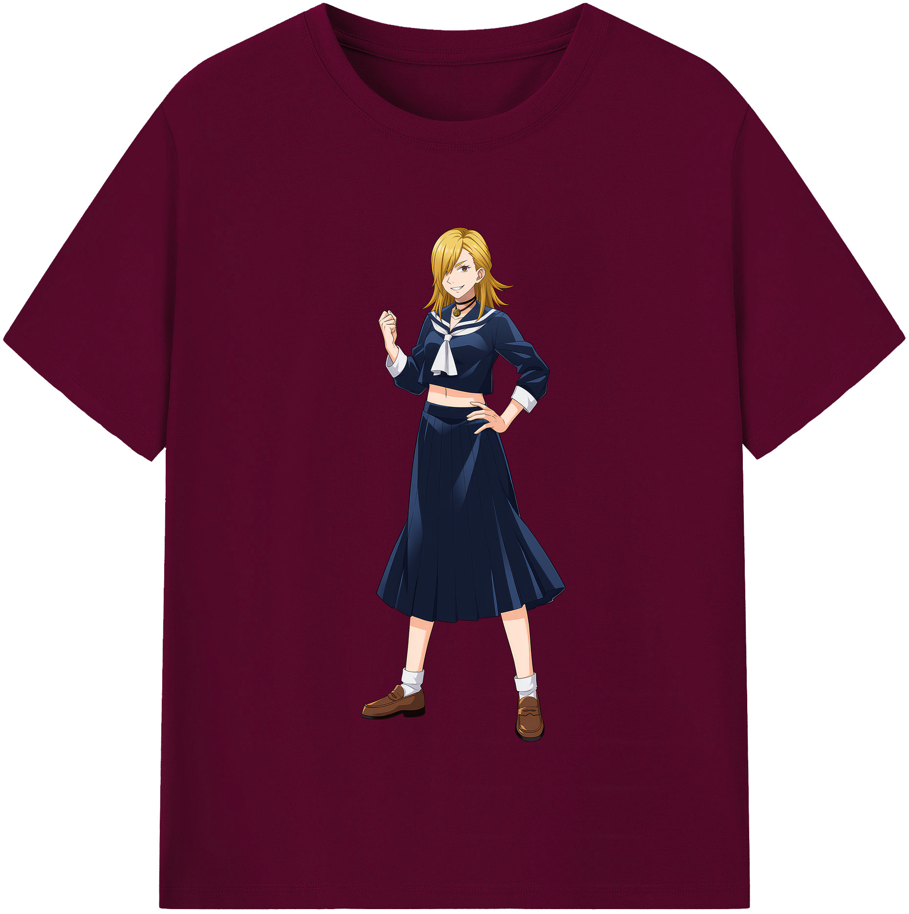 （画像用） 呪術廻戦 Jujutsu Kaisen レディースカジュアルプリントTシャツ（綿100％）
